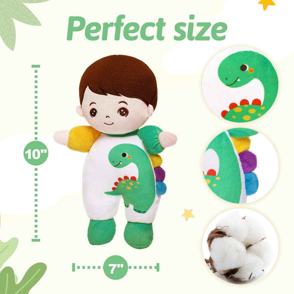 OUOZZZ soft boy doll in small hands for cozy playtime and imaginative caregiving
