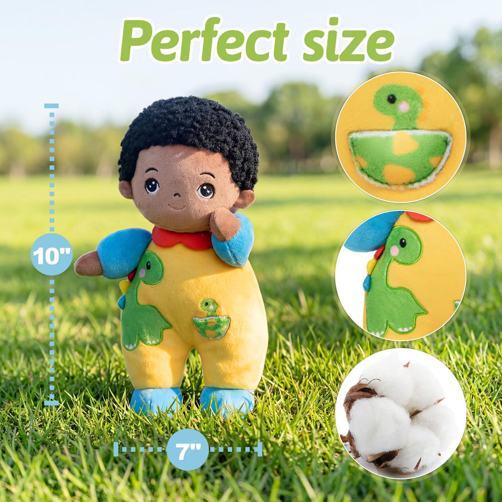 OUOZZZ soft doll fabric close-up showing gentle, non-toxic materials
