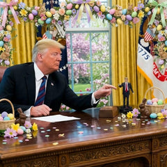 Our Friendly Forest Trump Talking Figure in display tube with authenticity certificate.