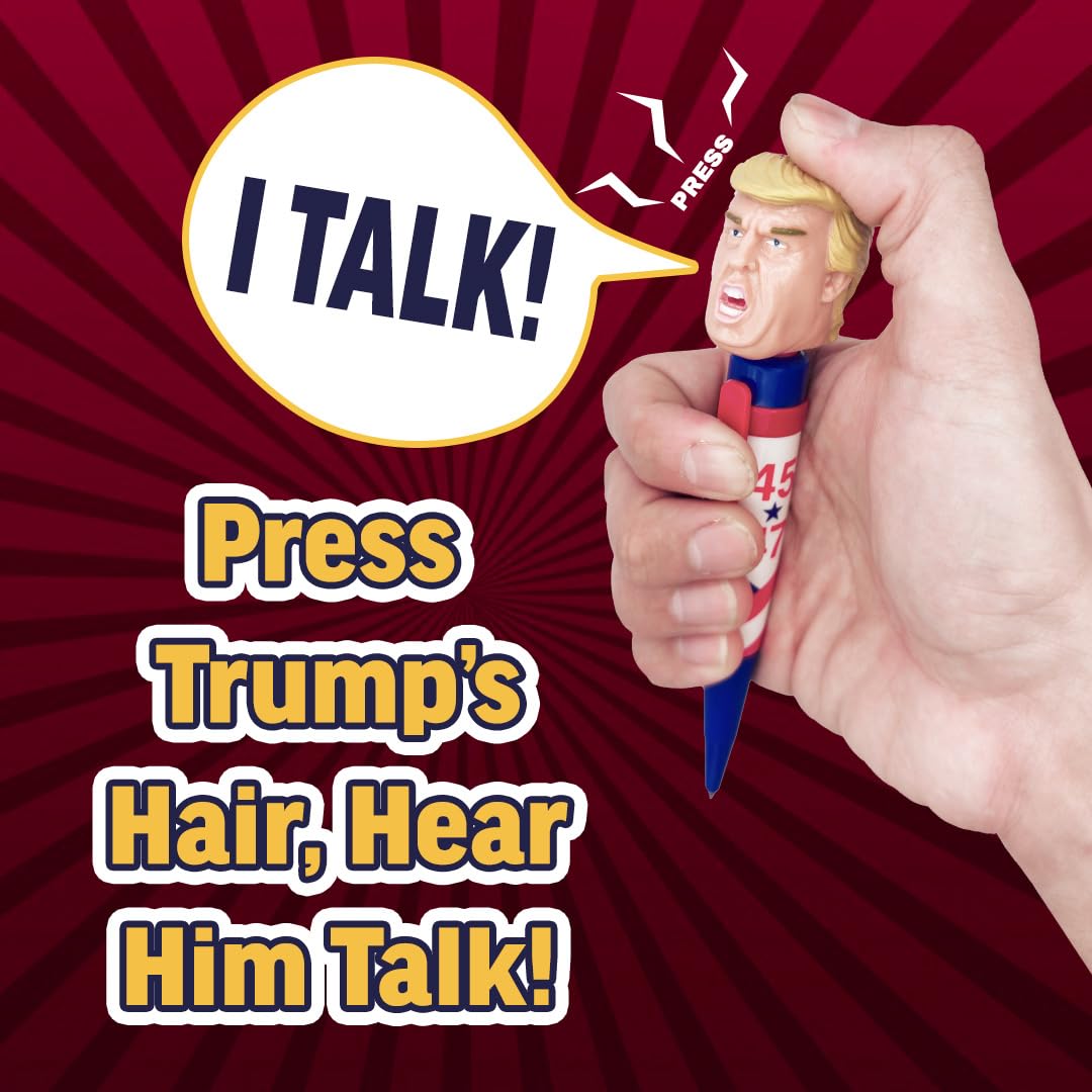 Our Friendly Forest Trump pen delivers crystal-clear audio from real quotes.