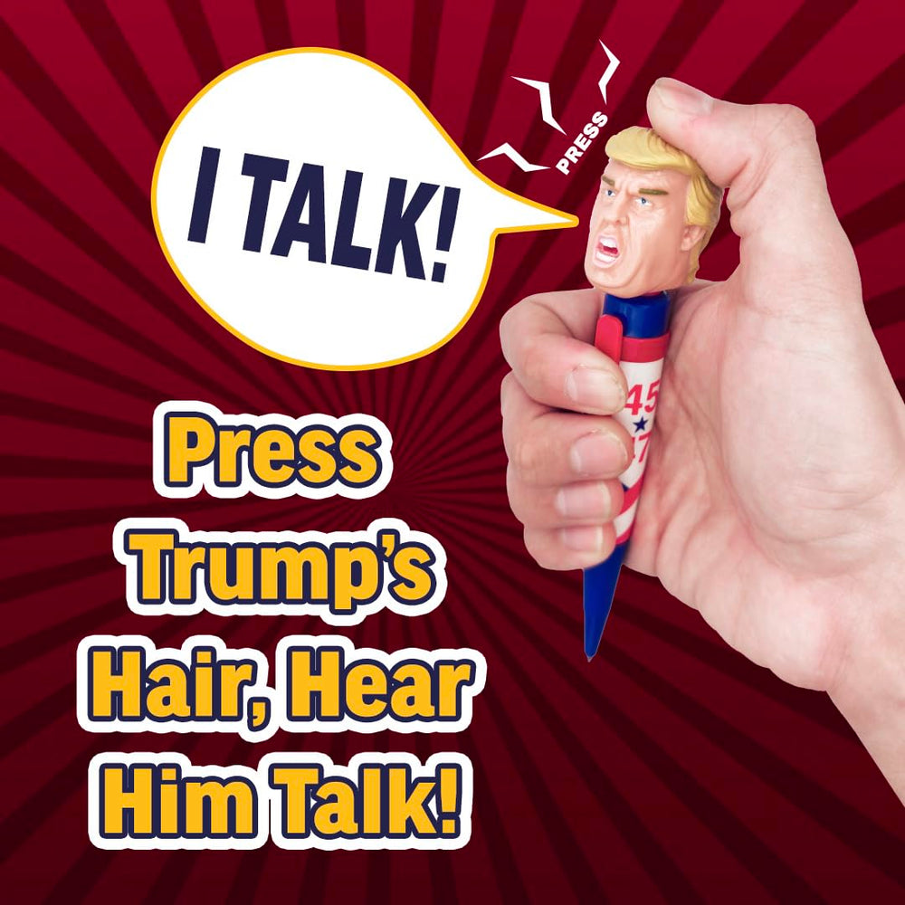 Our Friendly Forest Trump pen delivers crystal-clear audio from real quotes.