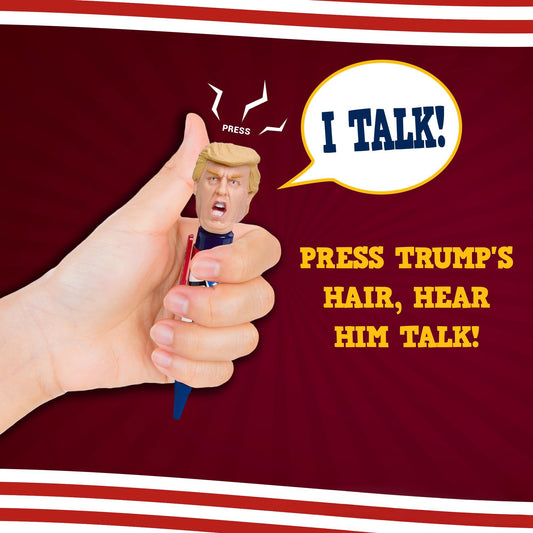 Our Friendly Forest Trump Talking Pen delivers real voice quotes for lively desk banter.