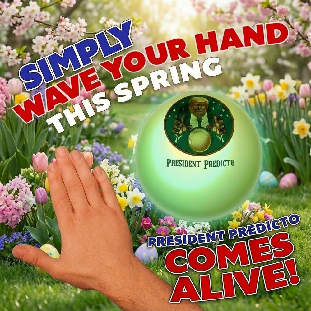 Wave to awaken the Predicto Ball for interactive, motion-activated fun.