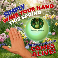 Wave to awaken the Predicto Ball for interactive, motion-activated fun.
