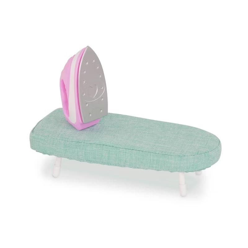 Our Generation laundry accessories include soap, measuring cup, and dryer sheets.