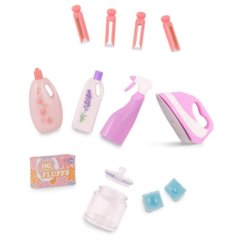 Our Generation ironing board smooths out wrinkles on doll outfits.