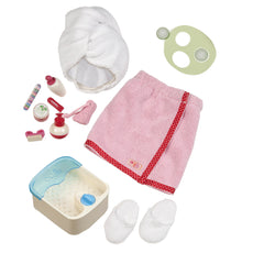 Our Generation Spa Day Set body wrap for 18-inch dolls, ready for pampering.