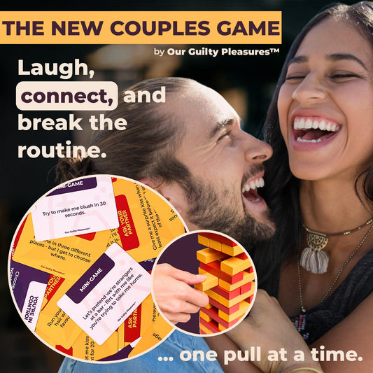 Our Guilty Pleasures pull-out game blocks close-up highlighting smooth wood and sturdy design.