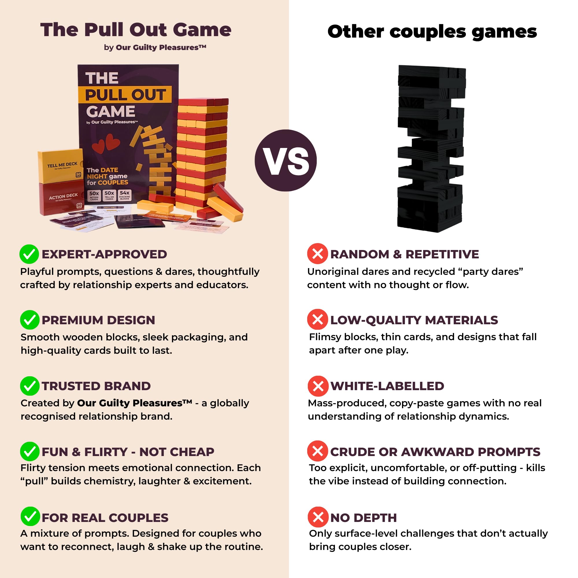 Our Guilty Pleasures pull-out game couple-relaxing scene during date night at home.