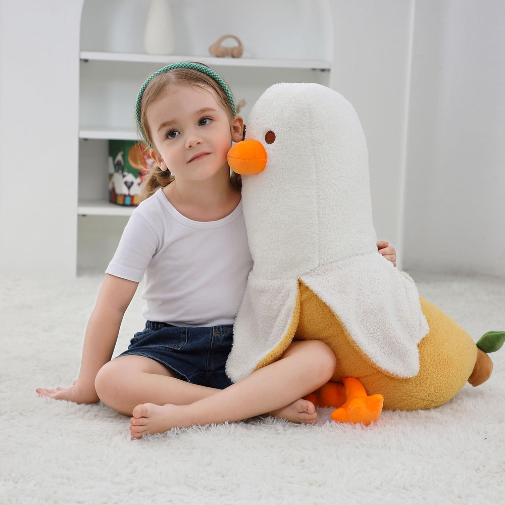 OurHonor banana duck plush 50cm size ideal for kids and adults to relax.