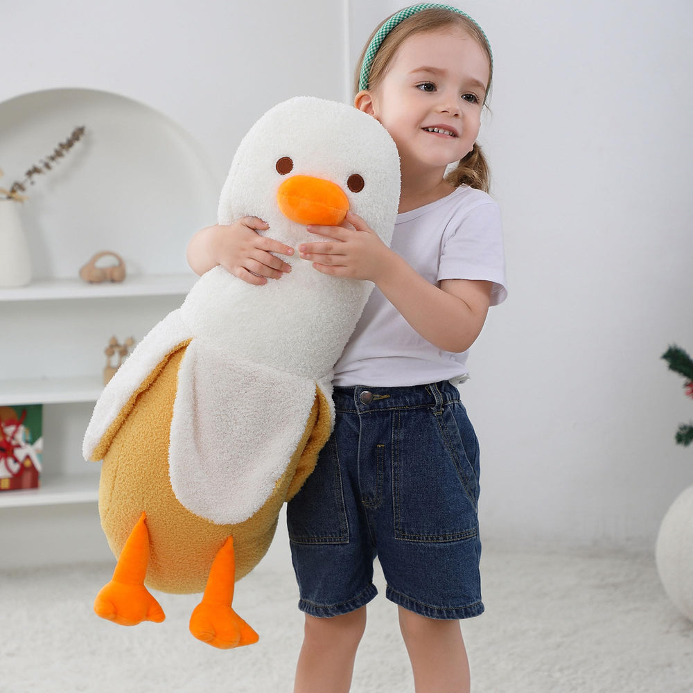 OurHonor giant banana duck plush 70cm adds playful decor and comfort.