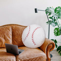 OurHonor baseball plush pillow use offers comfy support for reading or naps.