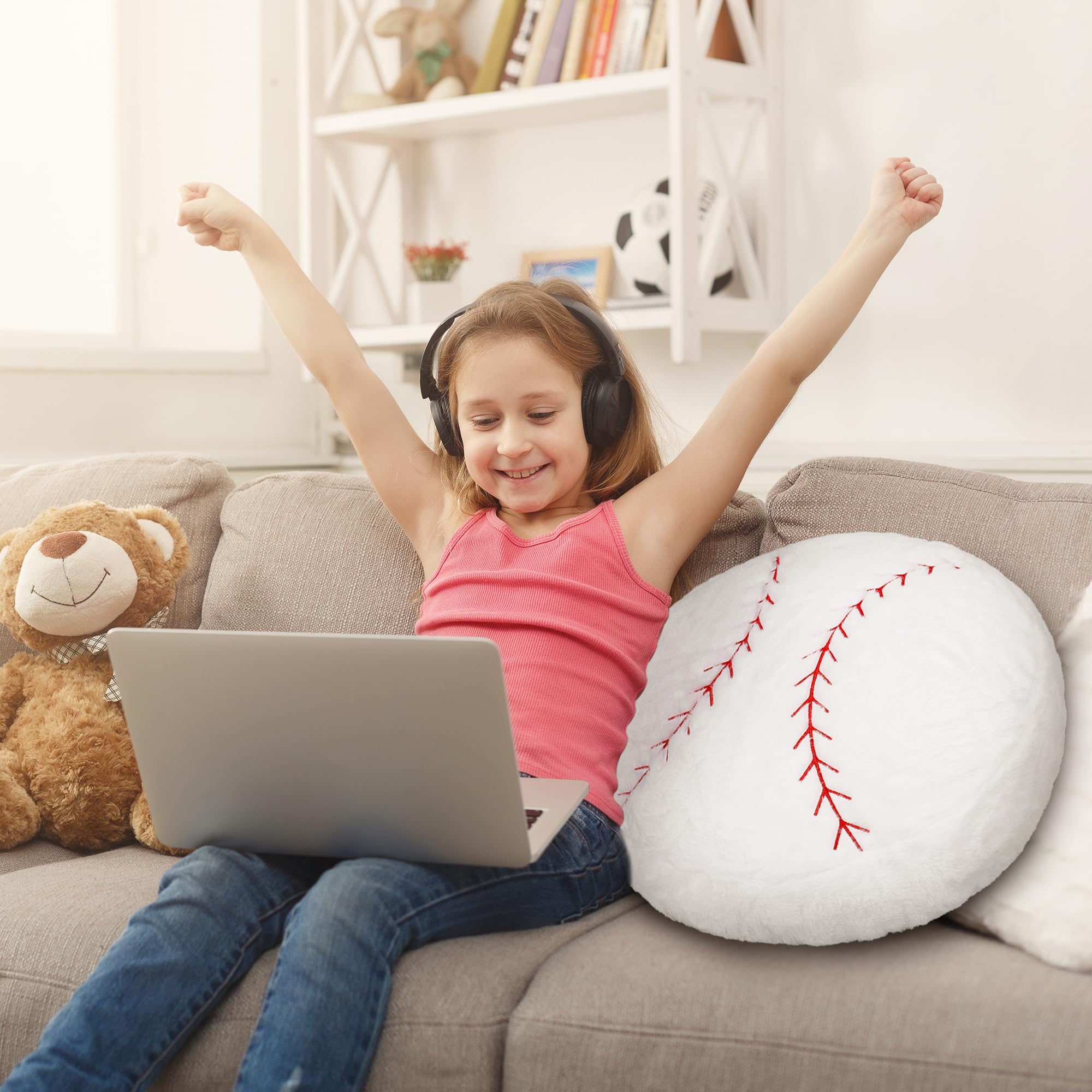 OurHonor baseball plush washable fabric ensures easy cleaning and lasting color.