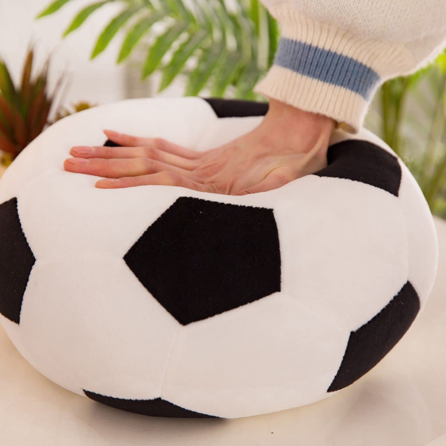 OurHonor plush soccer ball hug-friendly design doubles as a pillow.