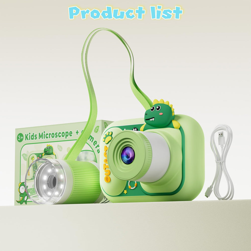 OUTACT Kids Microscope USB-C transfer saves photos and videos