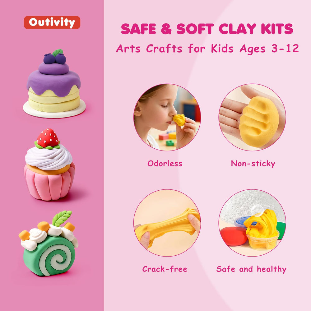 Outivity extra clay for color mixing encourages playful experimentation.