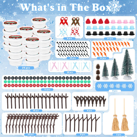 Outivity snowman kit accessories in vibrant colors for creative outfits.