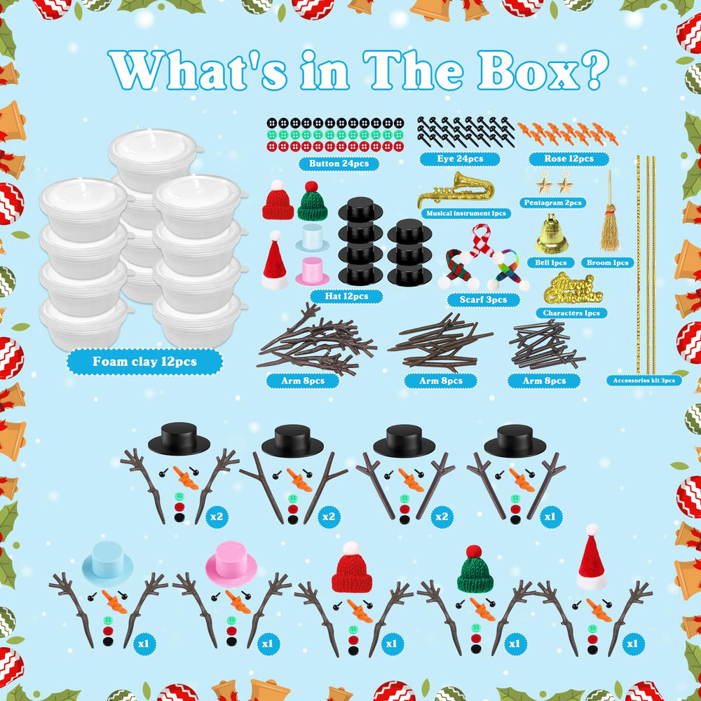 Outivity Snowman Kit assembly activity helps kids build fine motor skills.