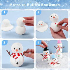 The snowman dries in 24 hours to become a keepsake after crafting.