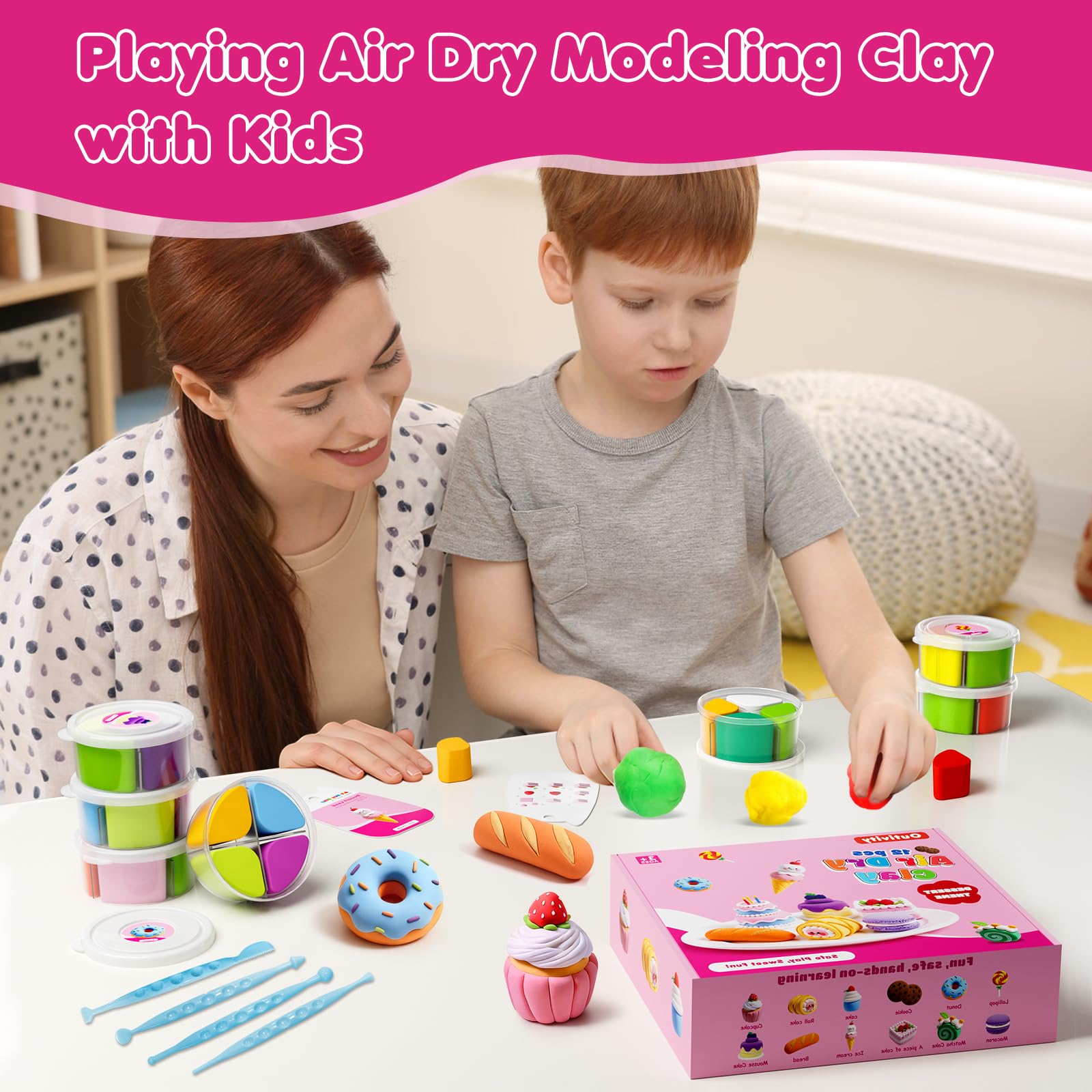Outivity step-by-step tutorials guide kids through 3D dessert creations.