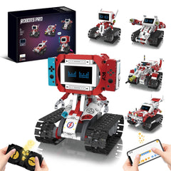 OUTOGO 5-in-1 STEM robot models kit for creative building adventures.