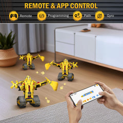 OUTOGO family bonding activity with 5-in-1 robot kit strengthens at-home collaboration.