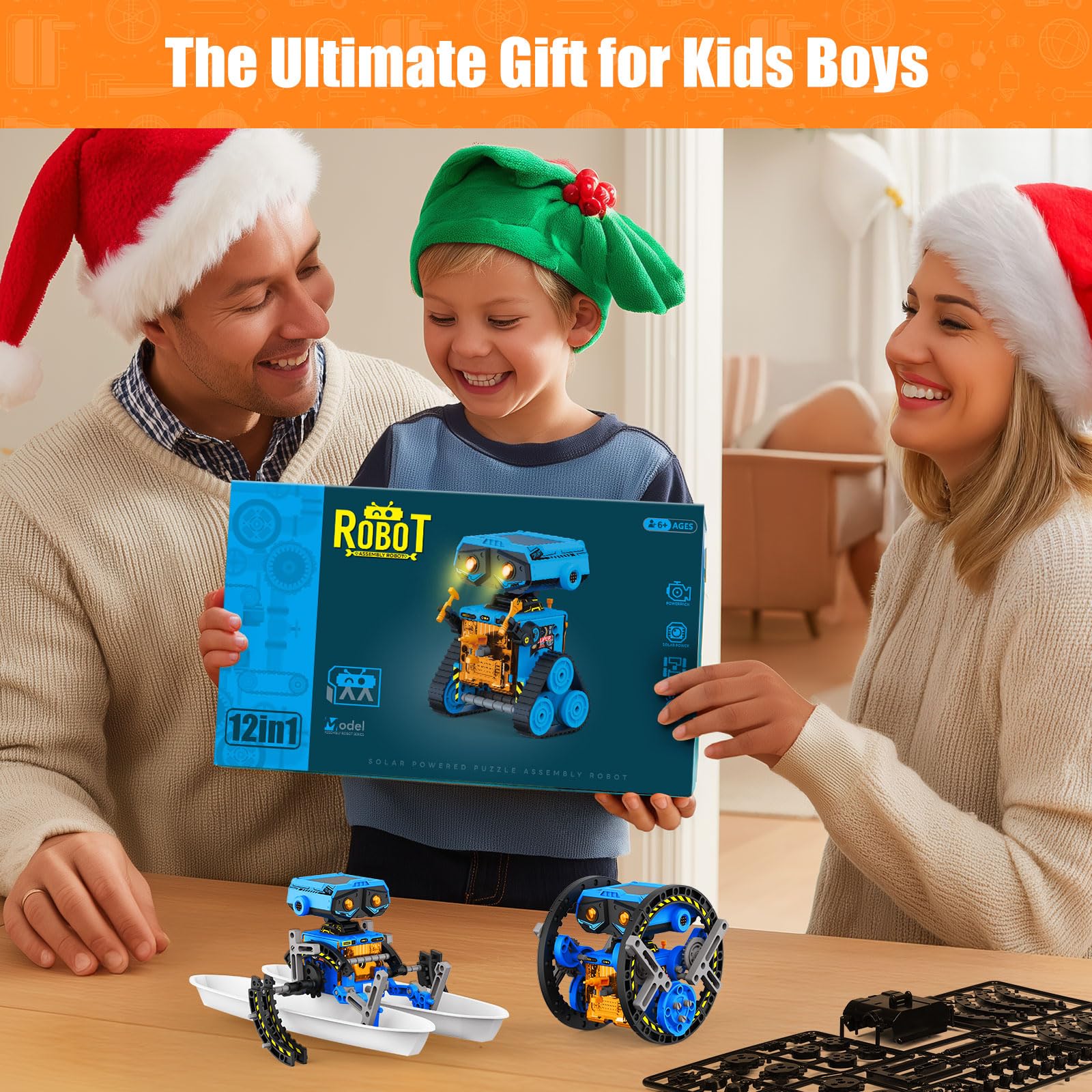 OUTOGO STEM Solar Robot moving on land for versatile play