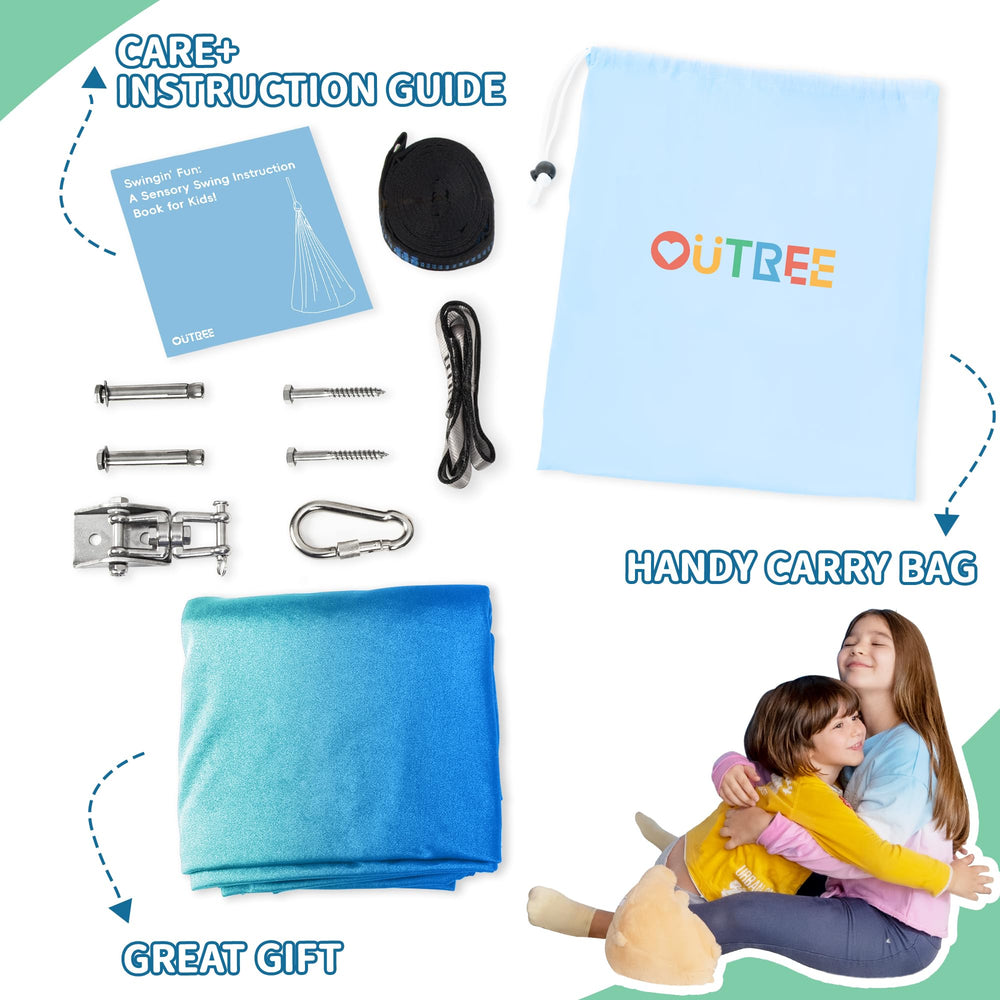 Outree sensory swing suitable for home use and calm play