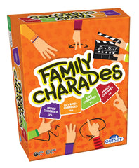 Outset Media Family Charades box with four games for instant family night fun.