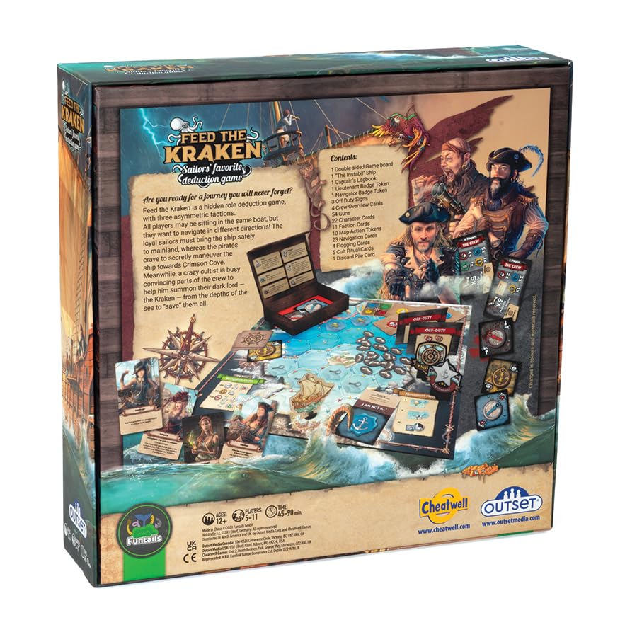 Outset Media Feed The Kraken Essential Edition play session with friends solving a nautical riddle.