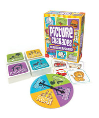 Spread of Outset Media Picture Charades cards demonstrates classroom-friendly, engaging learning moments.