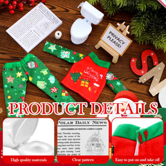 Outus Christmas doll newspaper prop for festive storytelling