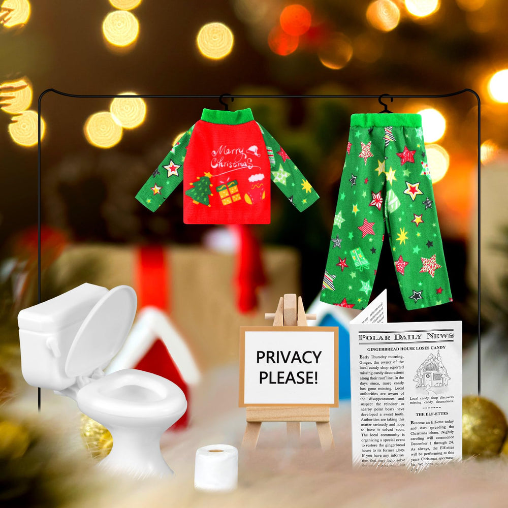 Outus doll display stand with card for stylish holiday displays