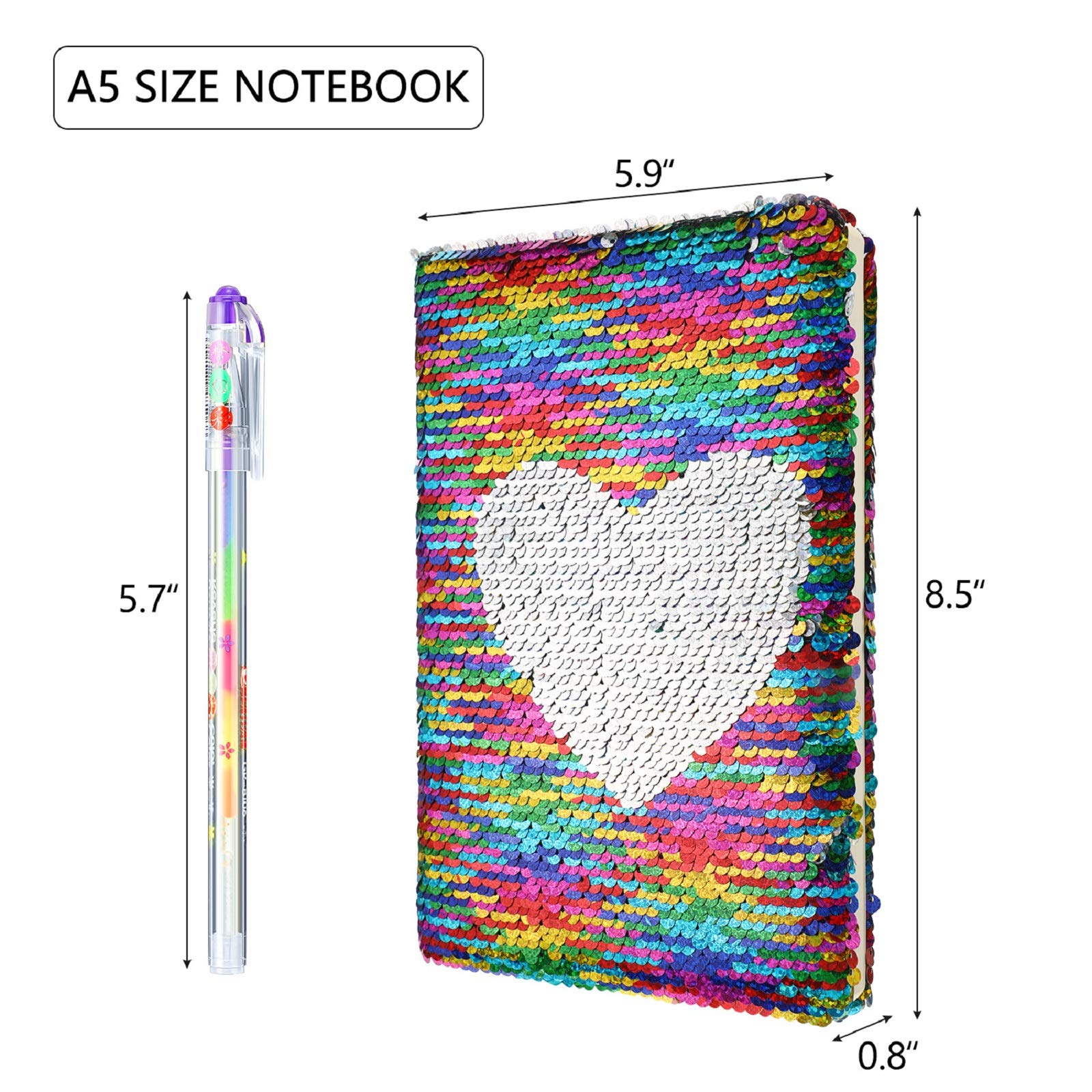 Outus sequin journal pens show vibrant multi-color ink for lively notes