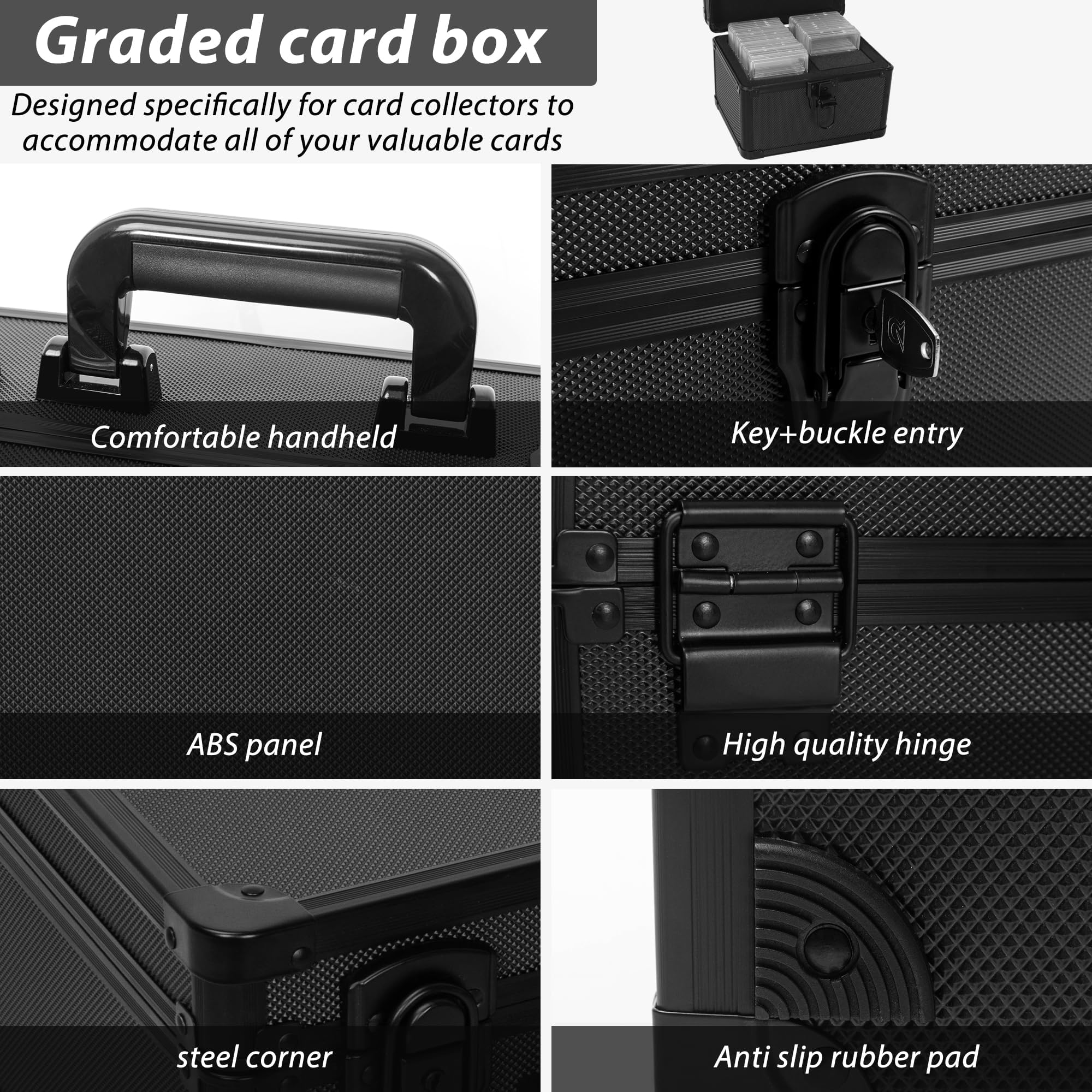 OUUTMEE black-design case offers premium display and transport.