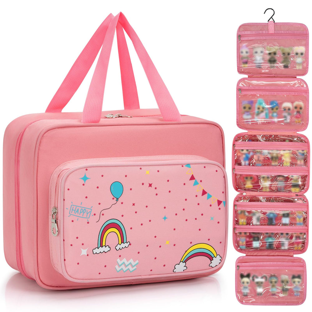 OUUTMEE doll carrying case with hanging hook for versatile storage.