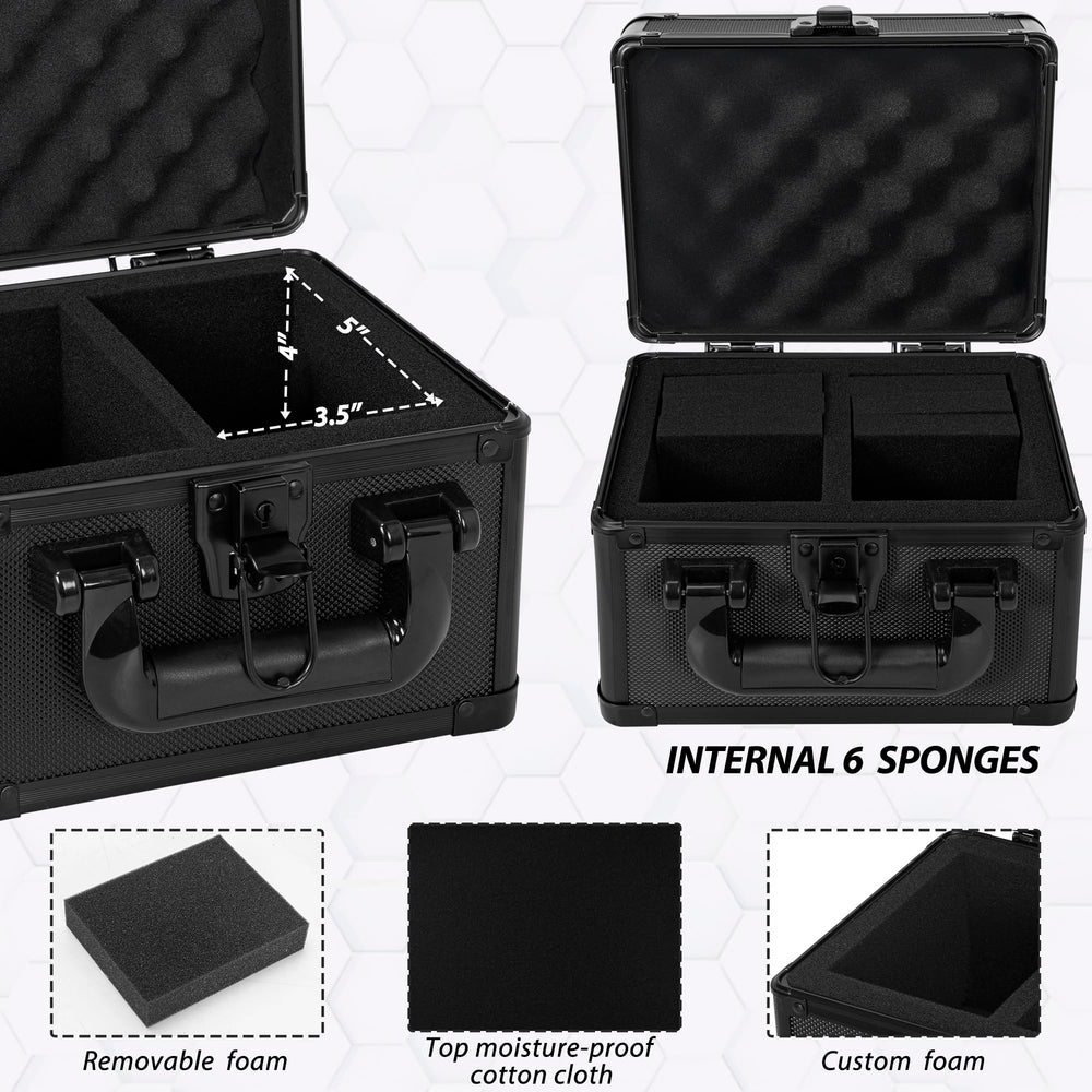 OUUTMEE six-foam insert keeps cards secure and upright.