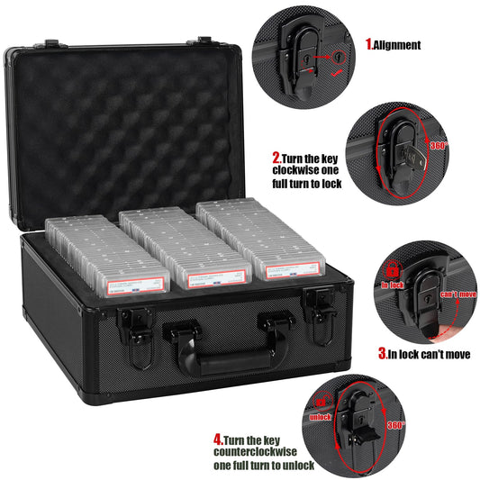 OUUTMEE case with six foam inserts keeps slabs secure.