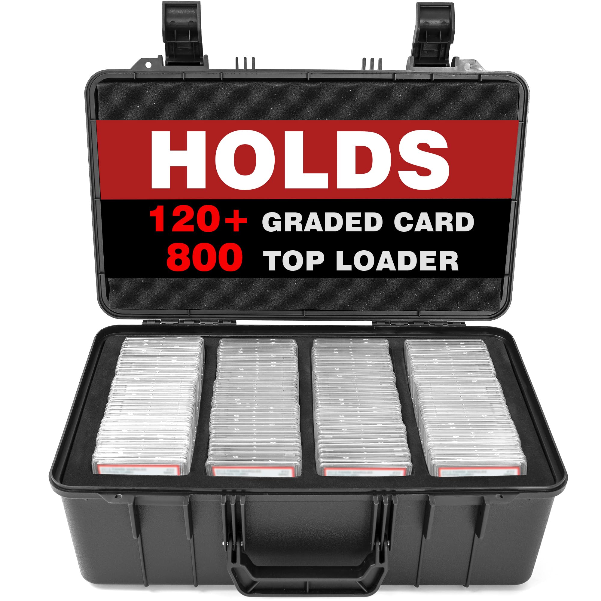 OUUTMEE graded card case shell protects cards during storage.