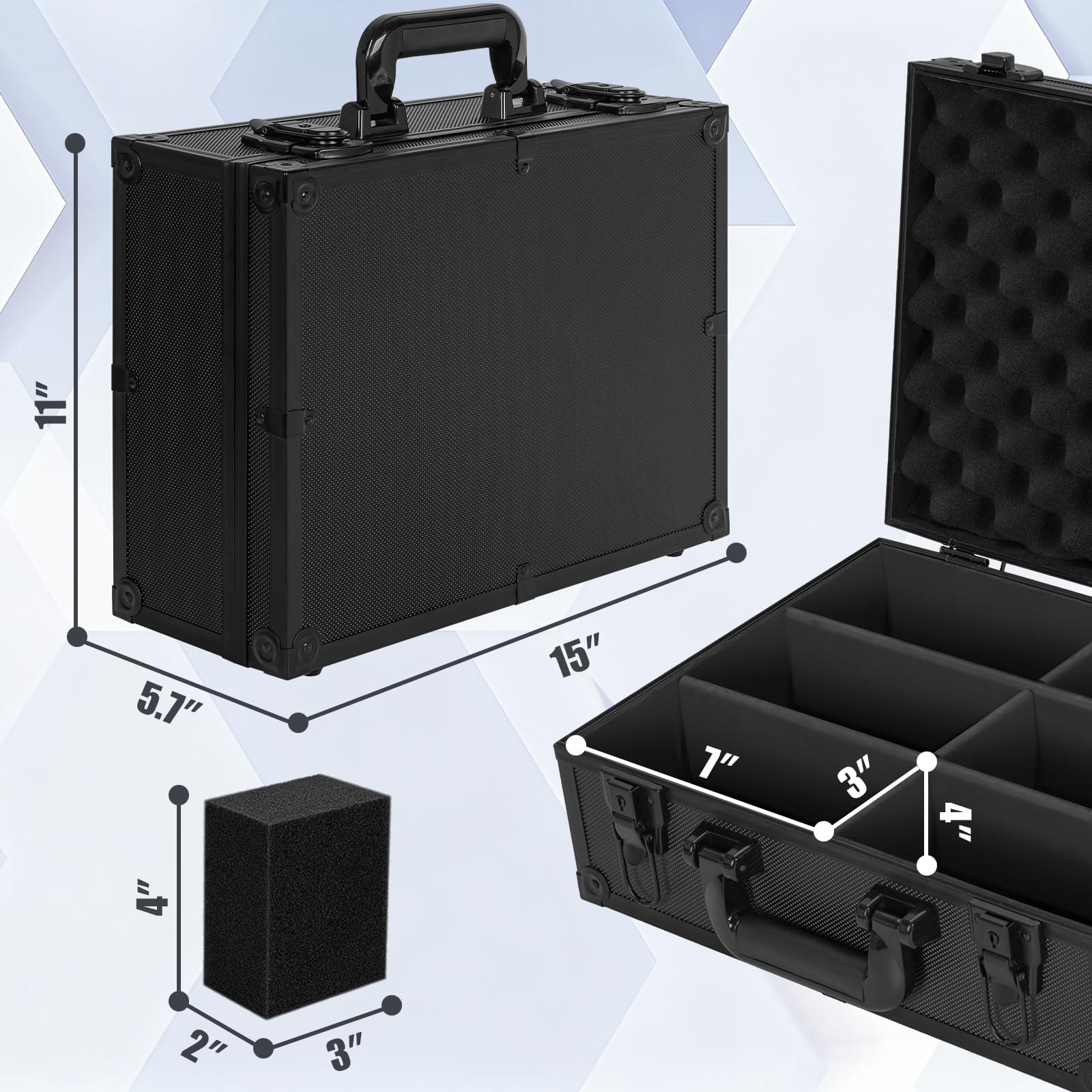 OUUTMEE toploader storage box sealed containment protects against dust and moisture