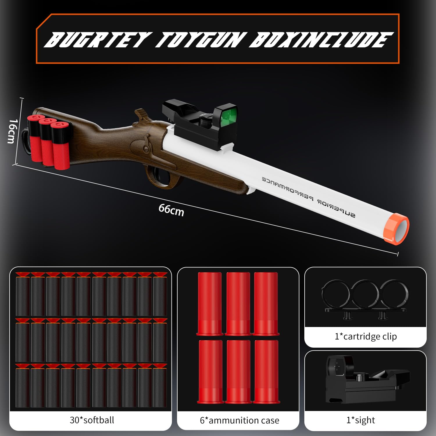 Ouzhimanxing included 40 soft darts ready for target practice and reloads