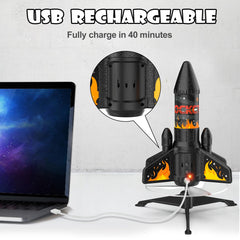Ovaasy Rocket Launcher kid outdoors enjoying screen-free fun.