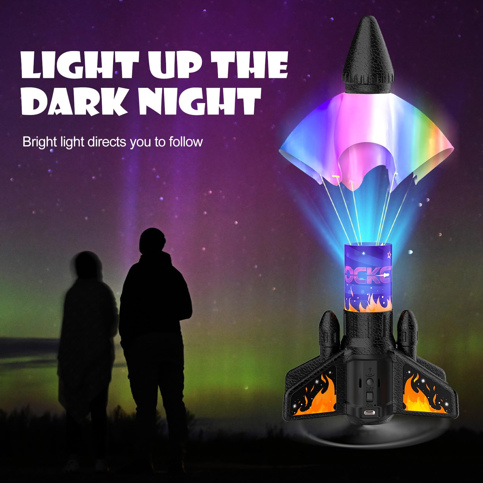 Ovaasy Rocket Launcher USB charging enables quick reuses.