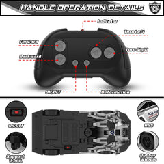 Ovaasy Transform RC Car remote control in use with 2.4GHz signaling