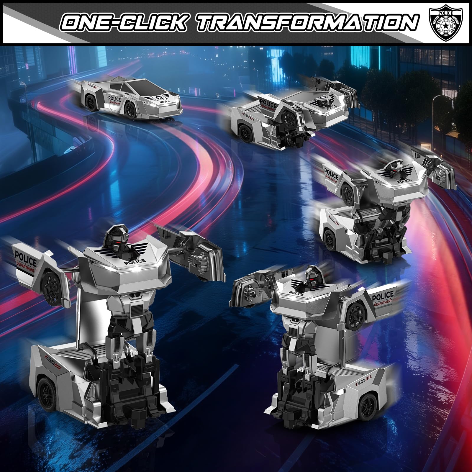 Ovaasy Transform RC Car top view highlighting compact scale