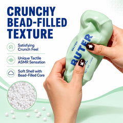 OvOHapia butter squishy held in hand to show size and ergonomic comfort
