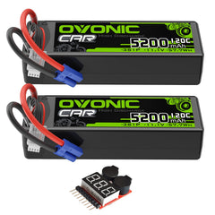 OVONIC 3S LiPo battery with EC5 connector for solid RC power.