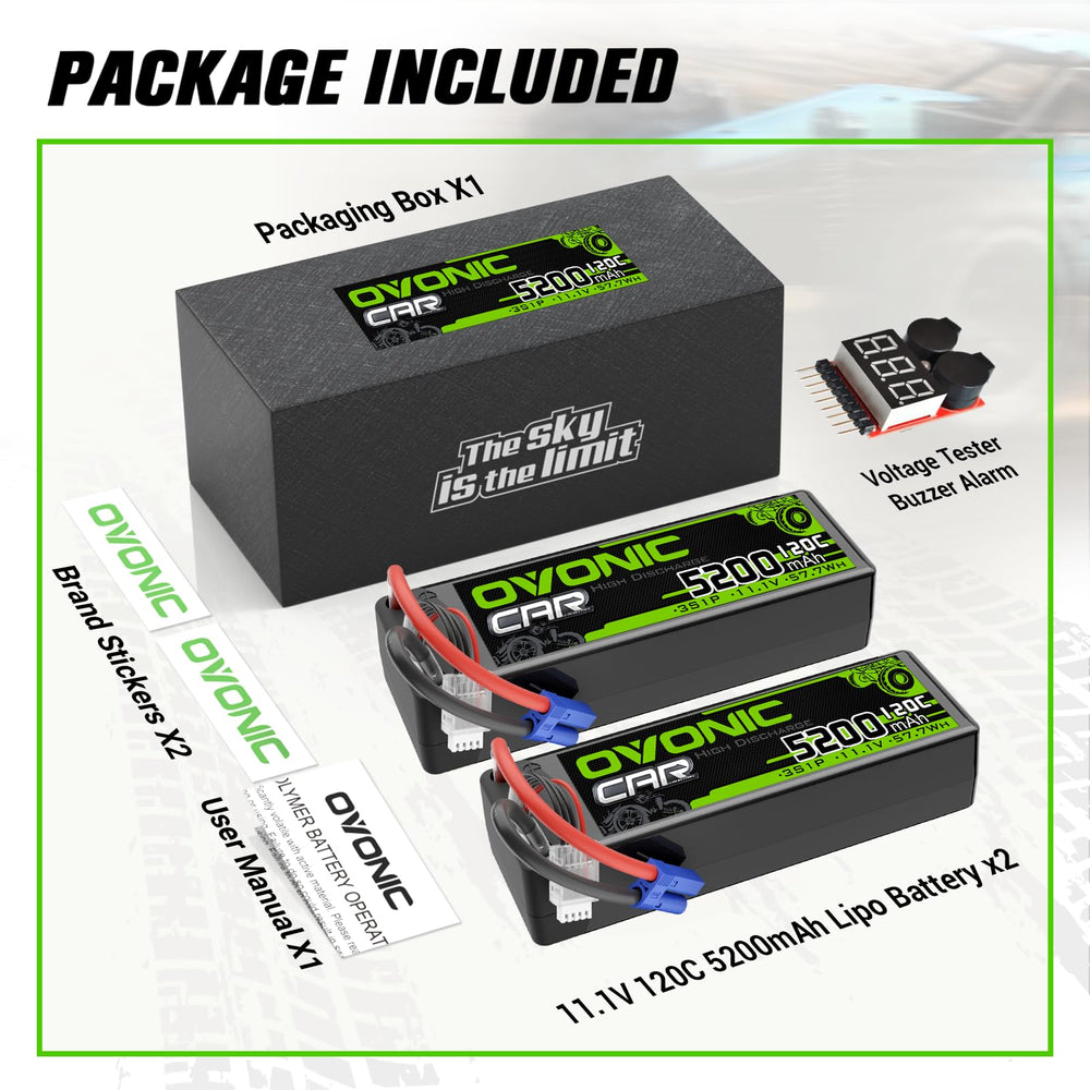 OVONIC recommended charger options to protect the battery.
