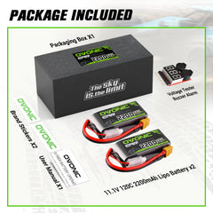 OVONIC compact 3S LiPo battery design suitable for space-limited RC setups