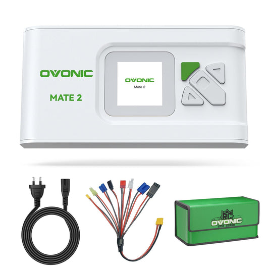 OVONIC Mate2 front view showing compact charger design for desk use